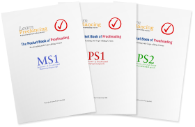 Covers of the Proofreading and Copy-editing Course